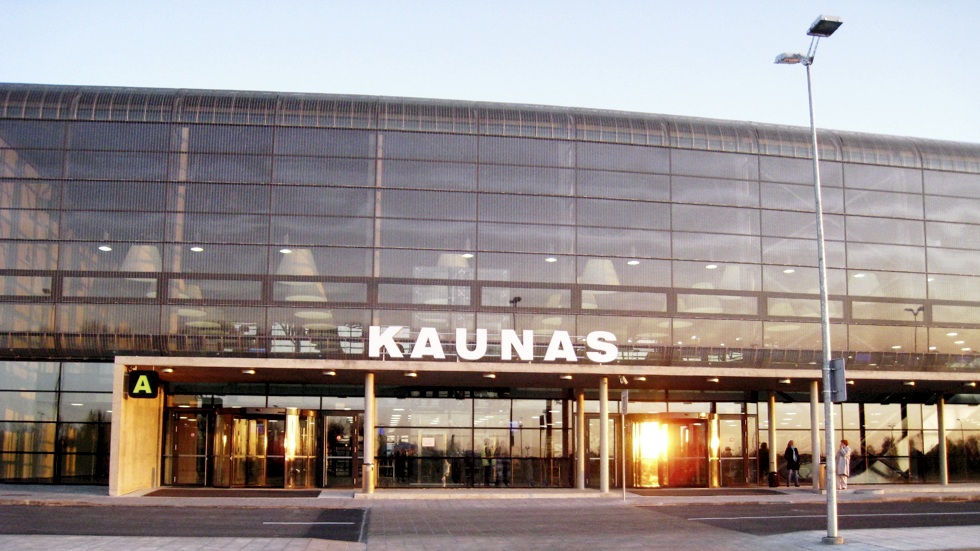 Kaunas airport in Kaunas, Lithuania